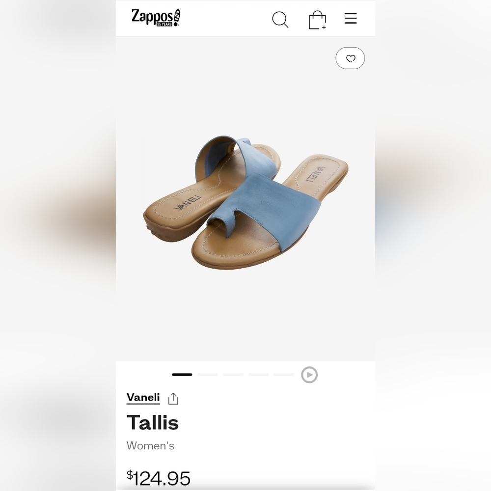 VANELI Tallis JEANS Denim Leather Sandal, NIB - Picture 10 of 10